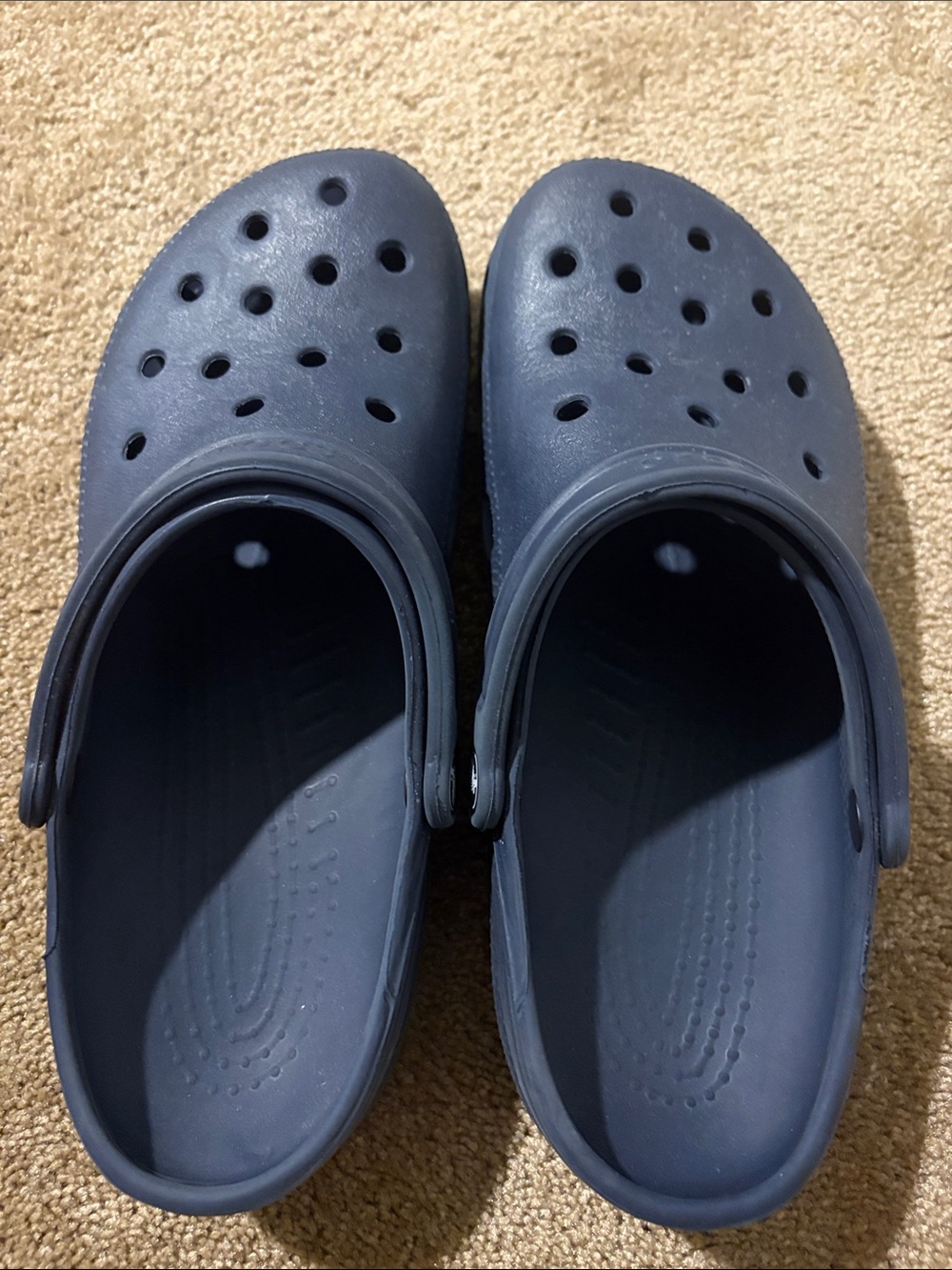 CROCS Men's Navy Slip-On Clog with Heel Strap